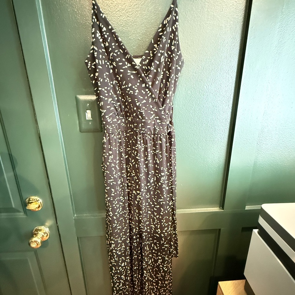 Kaileigh Black and White Patterned Jumpsuit